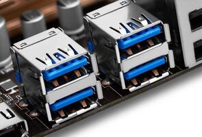 USB port on motherboard photo