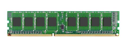DDR RAM memory module on white photo