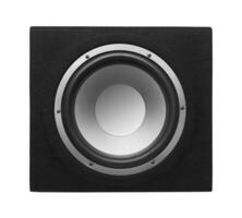 Subwoofer Speaker on white photo
