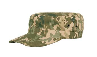 Army camouflaged cap photo