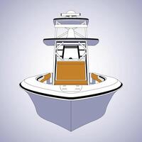 Boat Front View vector