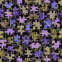 Seamless colored background with different figures in the form of a puzzle vector