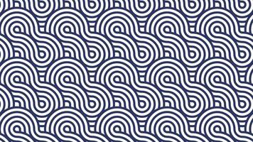 Geometric overlapping arcs wave pattern design vector