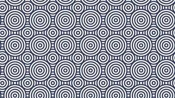 Geometric concentric circles pattern design vector