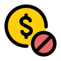 Simple Poverty colorful icon. The icon can be used for websites, print templates, presentation templates, illustrations. vector