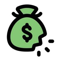 Simple Bankrupt colorful icon. The icon can be used for websites, print templates, presentation templates, illustrations, etc vector