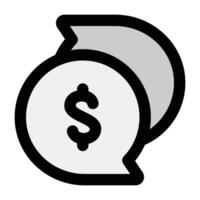 Simple Negotiation colorful icon. The icon can be used for websites, print templates, presentation templates, illustrations, etc vector