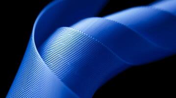 A detailed ribbon in macro, converted into a symmetric, geometric emblem with clear visual hierarchy. photo