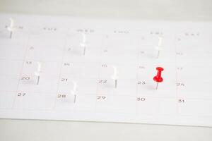 calendar with number of days marked photo