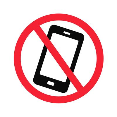 No Mobile Phones Allowed Sign