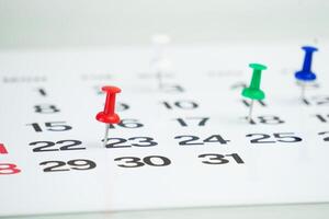 date push pin calendar for background photo