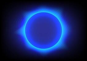 Futuristic AI Technology Background Glowing Blue Neural Interface vector