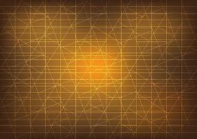 gold radar screen loop abstract background with technology vector