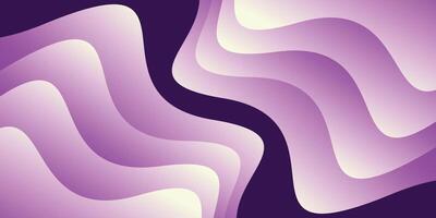 Purple Wave Themed Abstract Background with Soft Light Effect vector