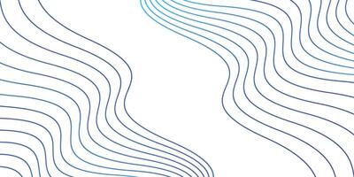 Abstract Wavy Lines Gradient Blue vector
