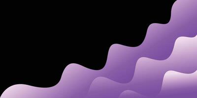 Purple Wave Themed Abstract background Soft Light Effect vector
