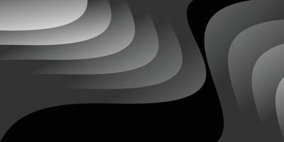 Black Wave Themed Abstract Background with Soft Light Effect vector