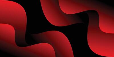 Red Wave Abstract Background With vector