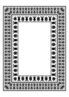 Vertical european ornament frame. A4 format. . European pattern frame. Template for creating certificates, gift vouchers, postcards, diplomas, embroidery, sandblasting. vector