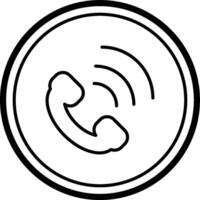 Emergency call icon with phone vector