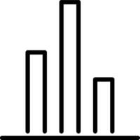 Bar Chart Line Icon vector