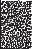 Organic Shape black and white background coral reef vector