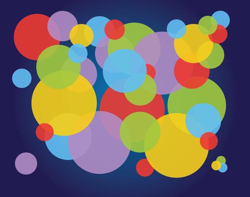 emotions bubbles background animated
