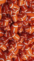 Vertical Transition of a Group of American Football Balls in Different Sizes video