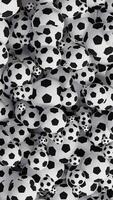 Vertical Transition of a Group of Soccer Balls in Different Sizes video