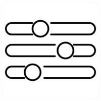 Refine icon concept in black line color vector