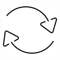Change icon concept in black line color vector