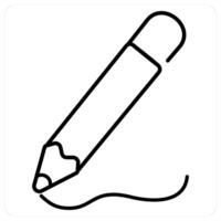Drawing concept in black line color vector