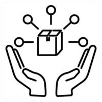 Brand develpoment icon concept in black line color vector