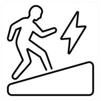 Determination icon concept in black line color vector