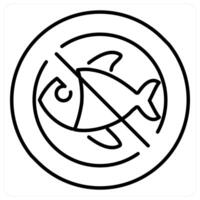 Extinction Of Species icon concept in black line color vector