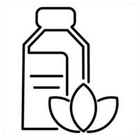 Medicine concept in black line color vector