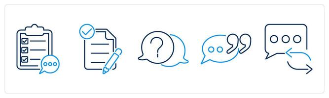 5 Active Listening icons as summarize, request clarification, show interest vector