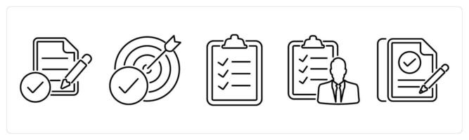 5 Checkmark icons as comply, success, checklist in black bold vector