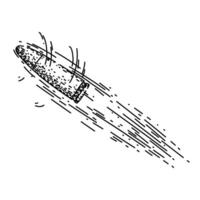 velocity bullet flying sketch drawn item vector