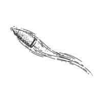projectile bullet flying sketch hand drawn item vector