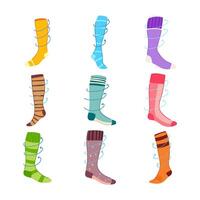 compression socks set item vector