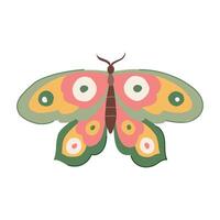 transformation groovy butterfly cartoon item vector