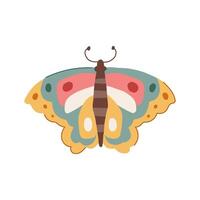 flight groovy butterfly cartoon item vector