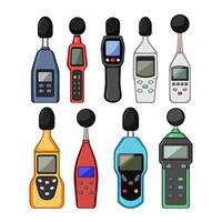 noise level meter set item vector