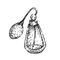 fragrance perfume automizer hand drawn item vector