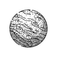 saturn sketch hand drawn item vector