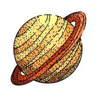 jupiter planet sketch drawn item vector