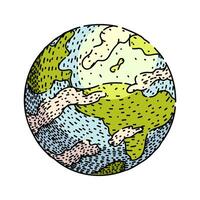 mercury planet sketch hand item vector