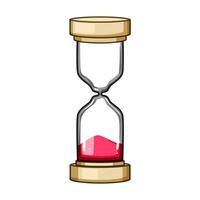 visual sand timer cartoon item vector