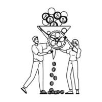 traffic conversion rate optimization cro people vector